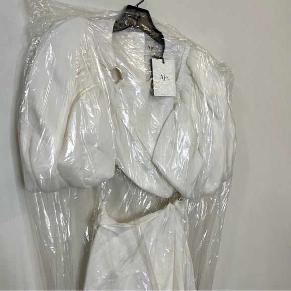 Aje Vanades Cut Out Ring white Midi Dress size US 2 NEW! New with tags! - Picture 5 of 9